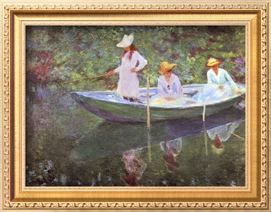 The Boat at Giverny - Claude Monet Paintings